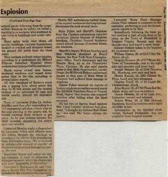 Explosion Article